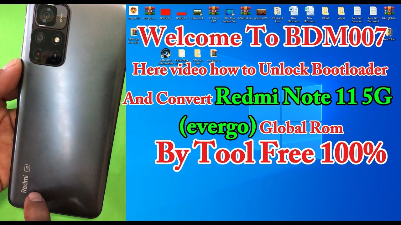 Here video how to Unlock Bootloader redmi note 11 5g convert china to global feature rom