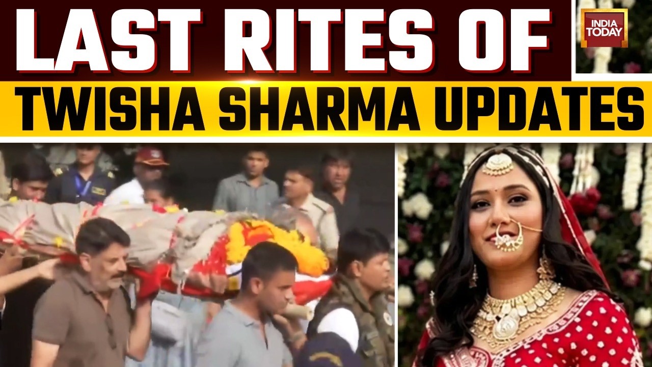 Twisha Sharma Last Rites Video: Twisha Cremated 12 Days Later After Family Secures Second Autopsy