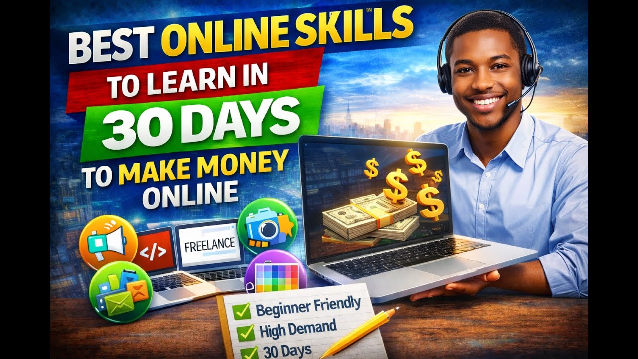Best Online Skills to Learn in 30 Days to Make Money Online (Beginner Friendly)