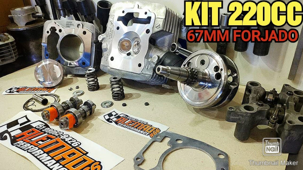 KIT 220 NA CG TITAN FAN SPORT 150 67MM FORJADO