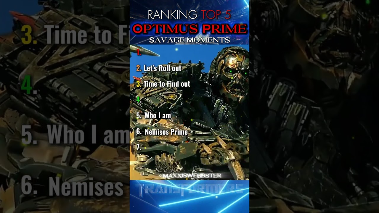 Ranking Every Time Optimus Prime Went Full SAVAGE #Shorts