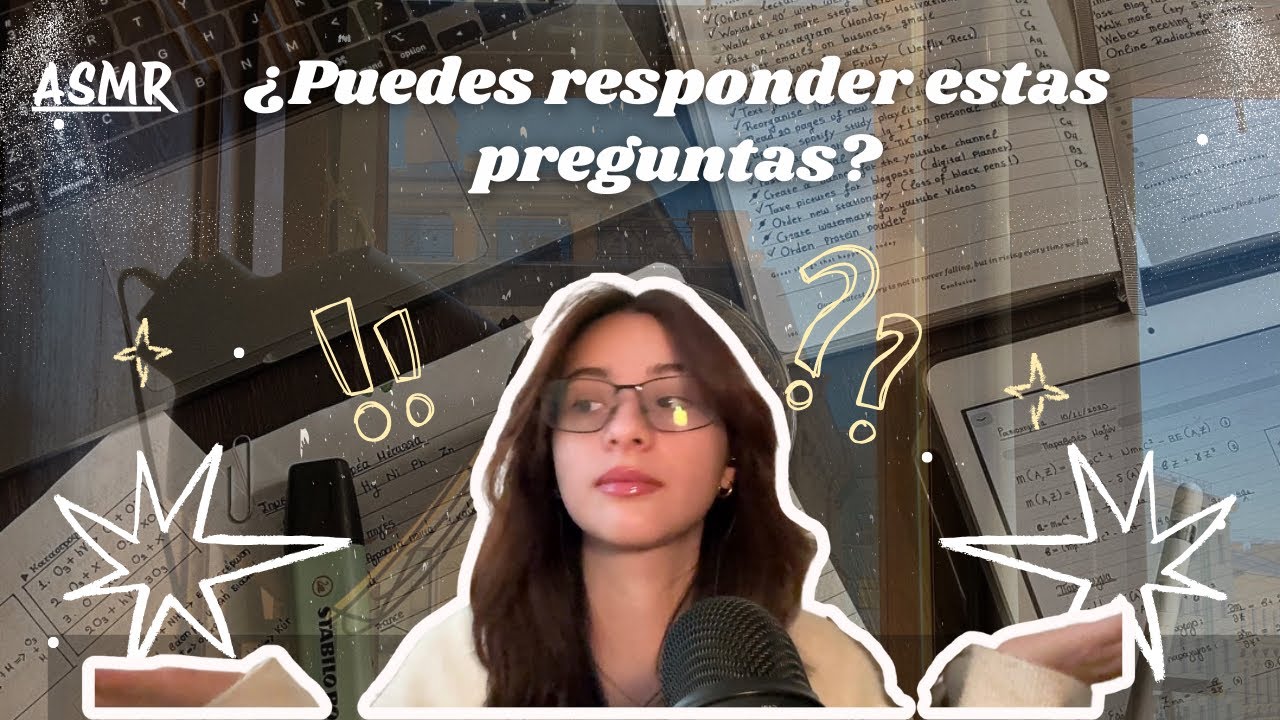 ASMR | 20 preguntas para practicar tu inglés 📝 (nivel A2-B1)