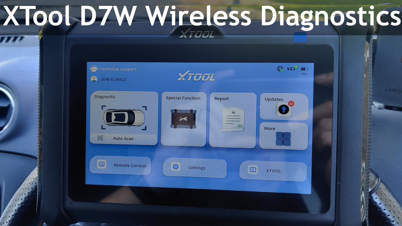 SDG #332 XTool D7W беспроводной диагностический сканер (OBD-II)