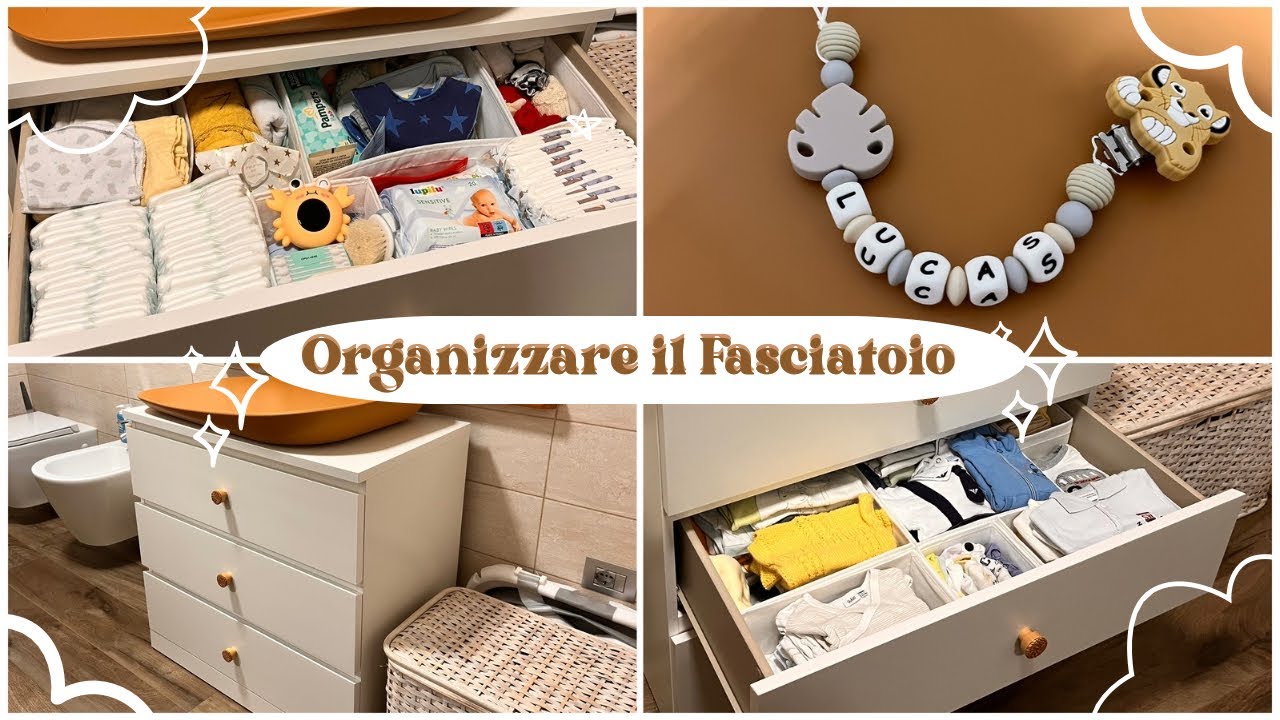 ORGANIZZARE Il Fasciatoio  Piccoli trucchi e Idee   💡FASCIATOIO IKEA 💙