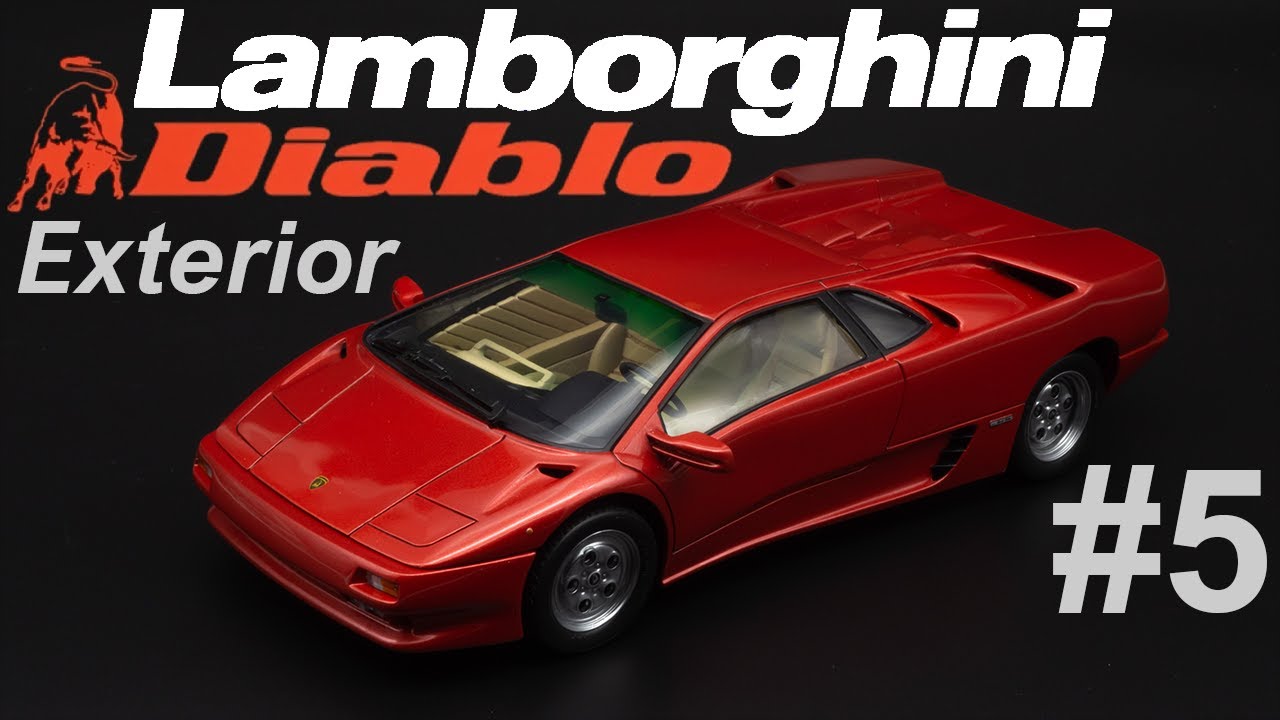1/24 Lamborghini Diablo Финальная сборка. Italeri 3685 #5