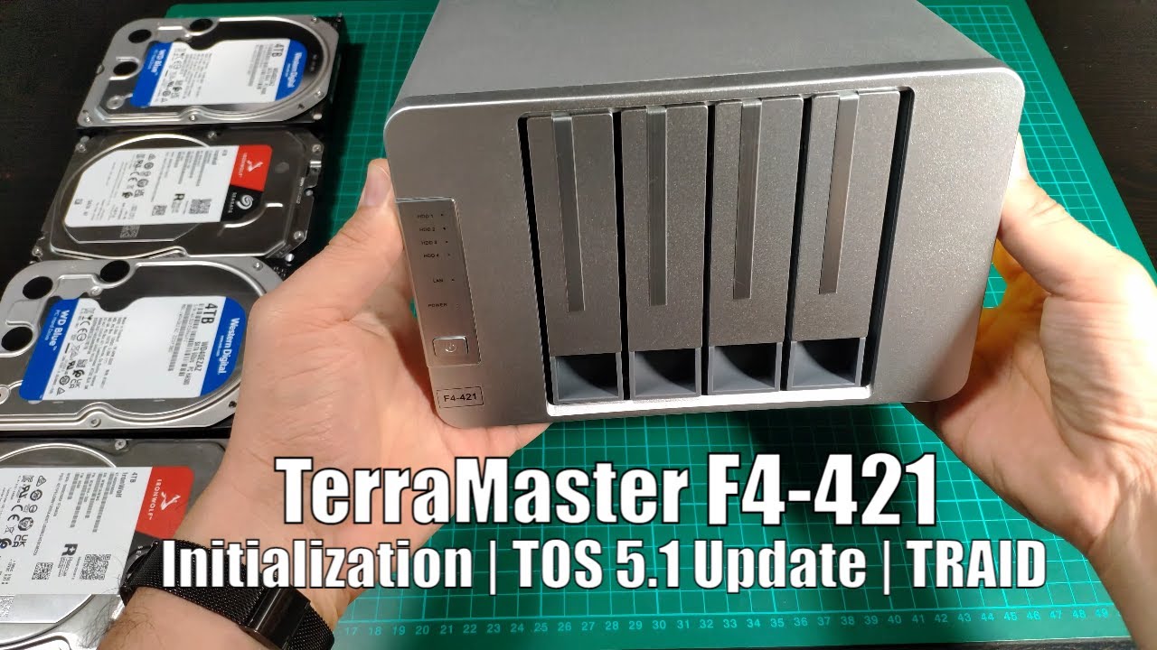 Инициализация TerraMaster NAS F4 421 TOS 5.1 Обновление массива TRAID