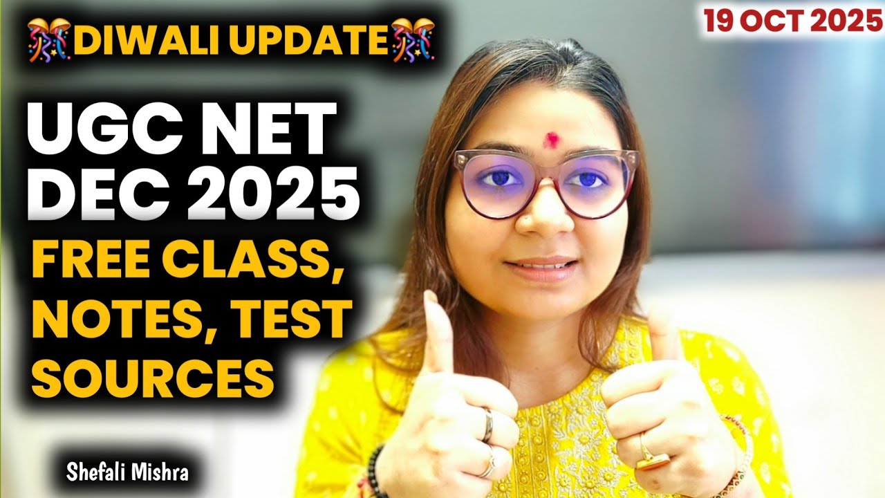 UGC NET JRF DECEMBER 2025 | Paper 1 & 2 Free Preparation Strategy | Free Resources | Shefali Mishra