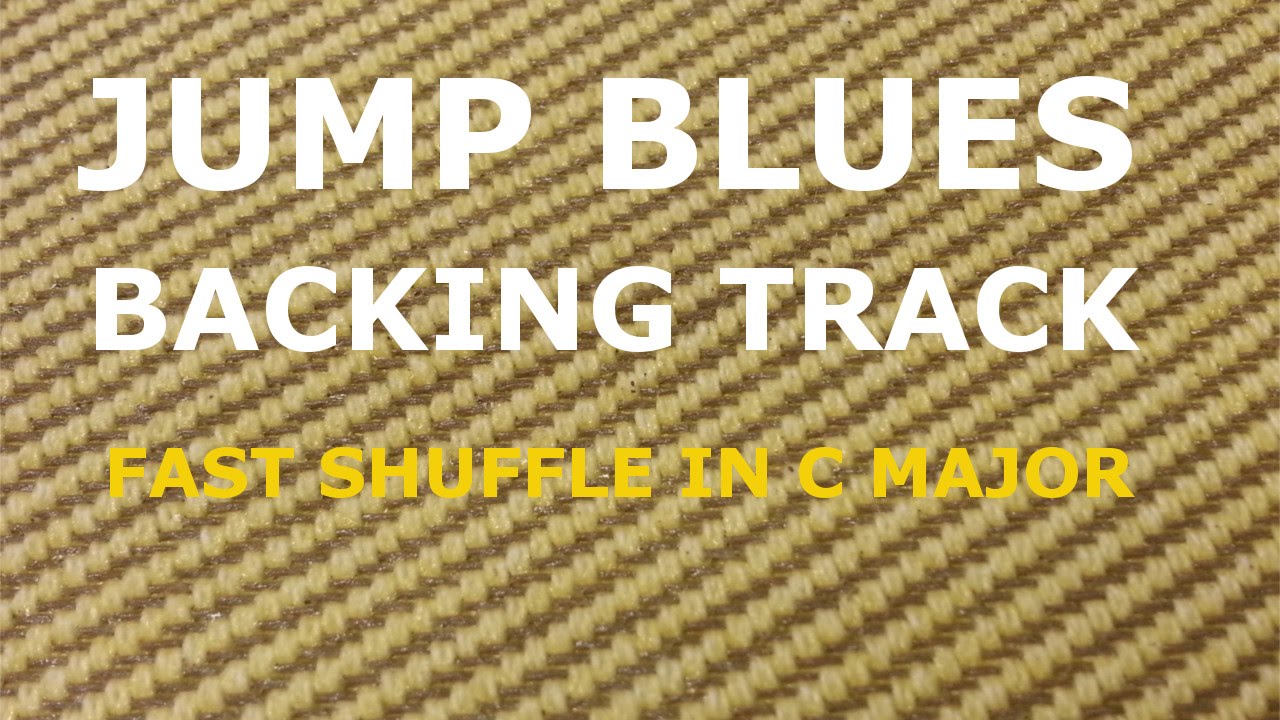Jump Blues Backing Track - Fast shuffle/ swing blues in C major