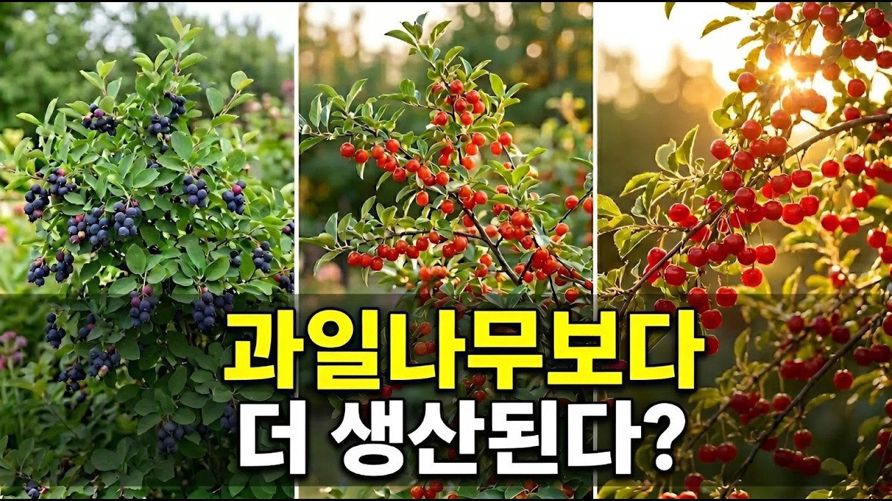 작은 덤불이 과일나무를 압도한다&hellip; 한국에서 이미 답이 나왔습니다!