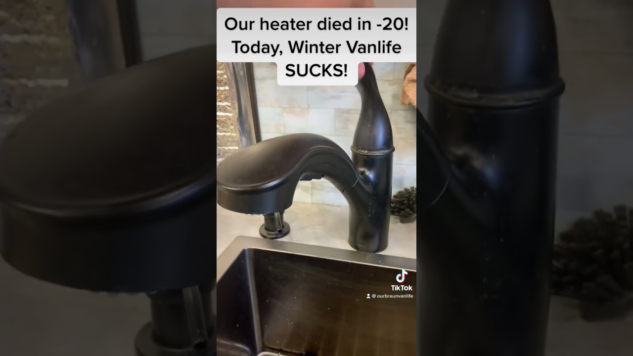 Heater died in -20!  #vanlife #shorts #wintervanlife #vanlifecanada #vanlifereality #vanliving