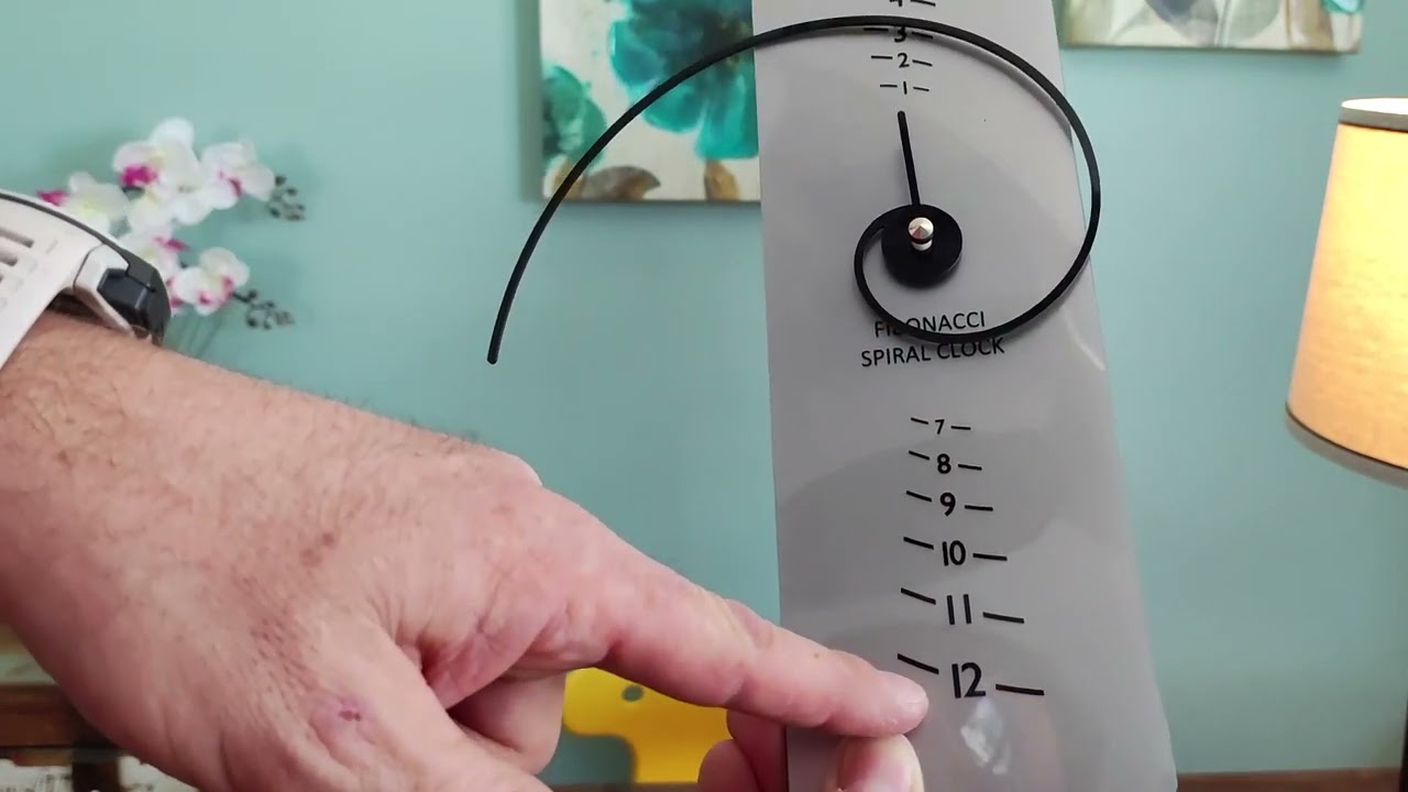 Fibonacci Spiral Clock Review, Great gift for math lovers or anyone!