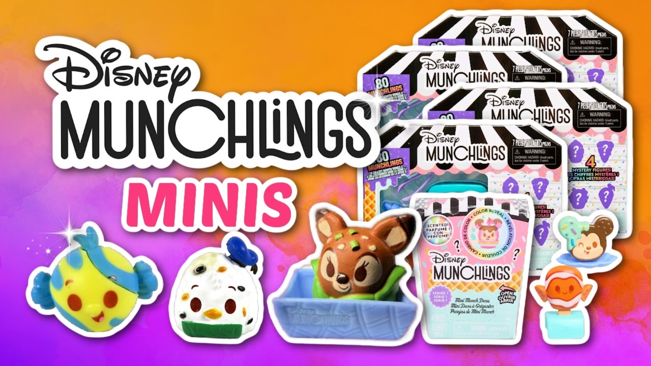 UNBOXING DISNEY MUNCHLINGS MINIS!!! 🍦🐠🍩 SERIES 1
