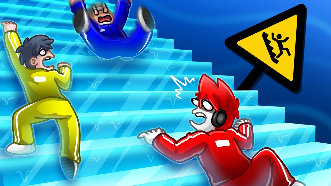 Roblox : Slippery Stairs 🧊 บันไดลื่นสุดอันตราย !!!