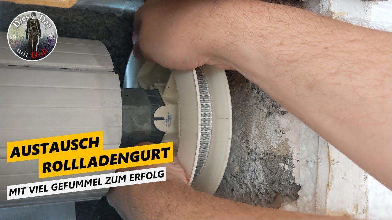 Austausch Rollladengurt