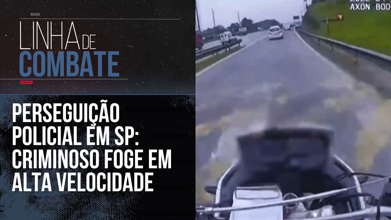 PERSEGUIÇÃO POLICIAL EM SP: CRIMINOSO FOGE EM ALTA VELOCIDADE | LINHA DE COMBATE
