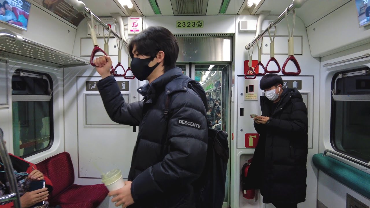 [4K] 서울 지하철 2호선 시청역 출발, 을지로4가역 5호선 환승,  청구역 하차 Seoul Metro Line No. 2 transfer to No.5 ソウル 地下鉄 乗り換え