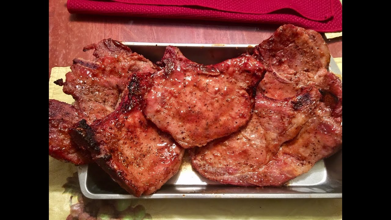 Smoked Pork Chops on the Weber Kettle