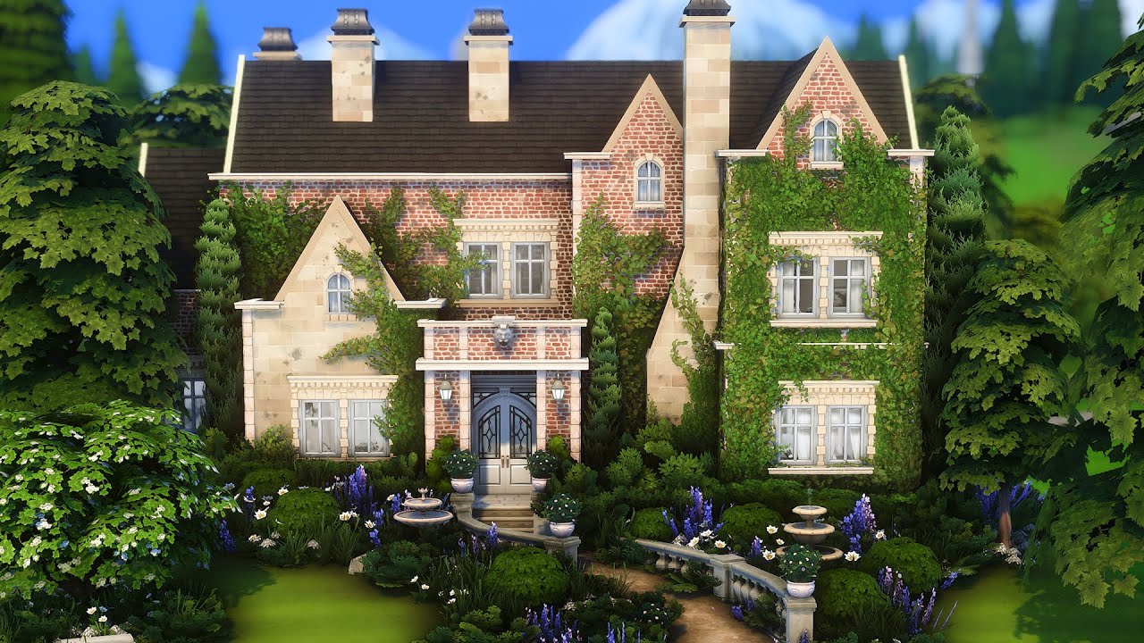 British Manor [No CC] | Cottagecore | The Sims 4 - Speedbuild