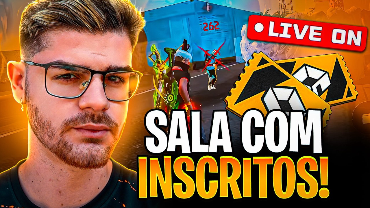 🔥 LIVE FF 🔥 FREE FIRE - AO VIVO 🔥 4X4 + 6X6 COM INSCRITOS 🔥 SALA PERSONALIZADA 🔥 RG REVELA   #200k