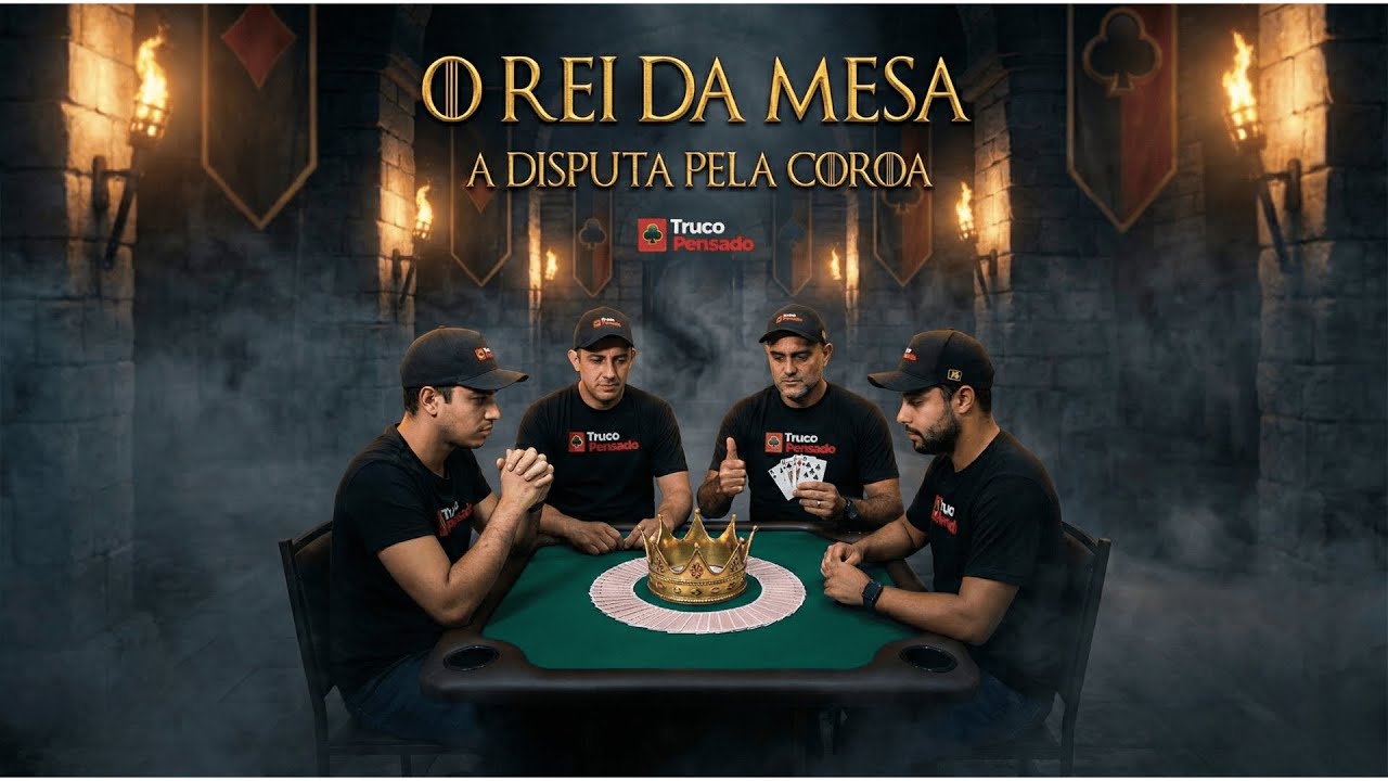 QUEM SERÁ O REI DA MESA? 1º DESAFIO DE TRUCO DO ANO VALENDO A COROA E $200,00