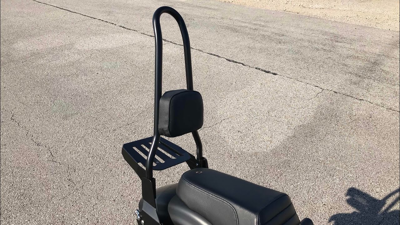How to:  Install Craftride Ohio XL Sissybar on a Harley Davidson Sportster Iron 833. Sold by Motea