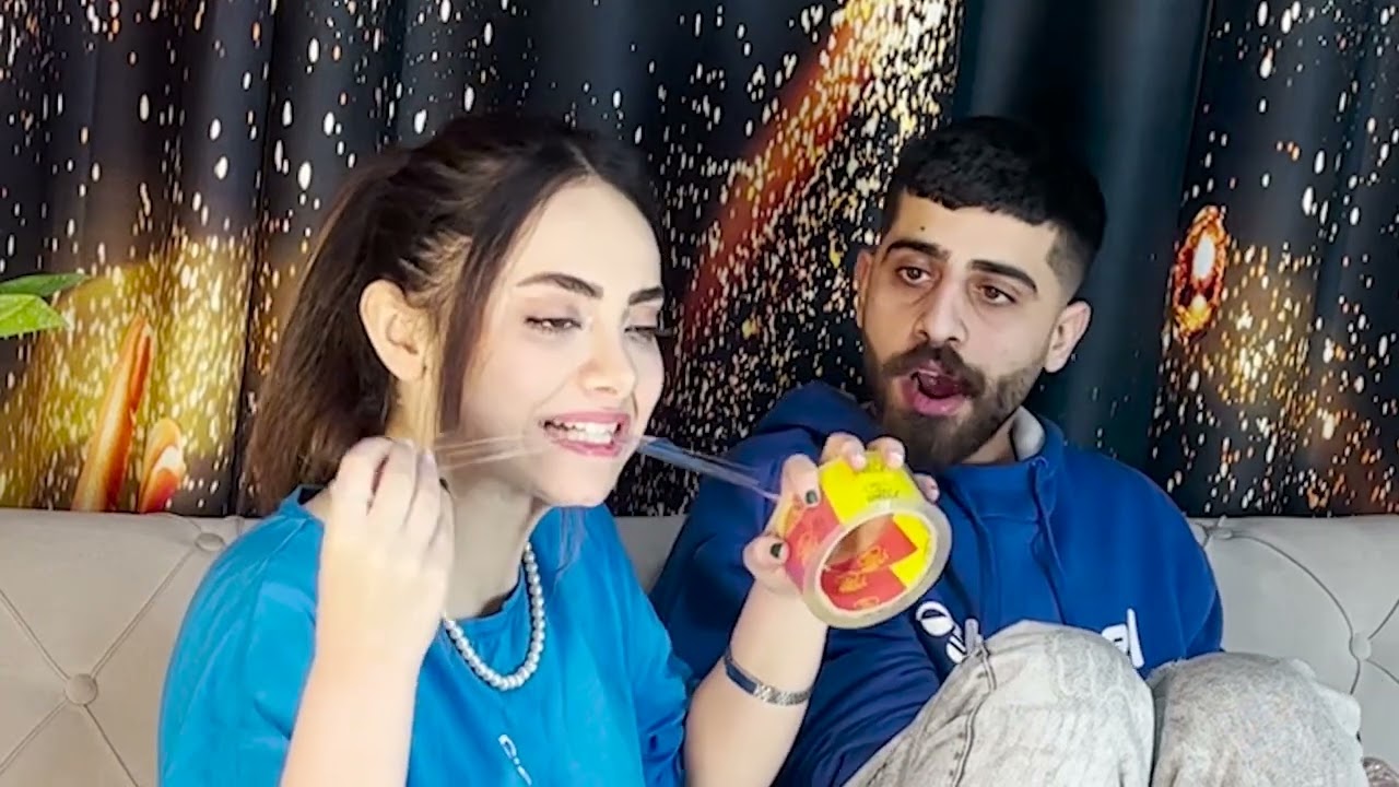 چالش خفن فرار از چسب😍😍😂😂لایک و کامنت یادتون نره😍💥