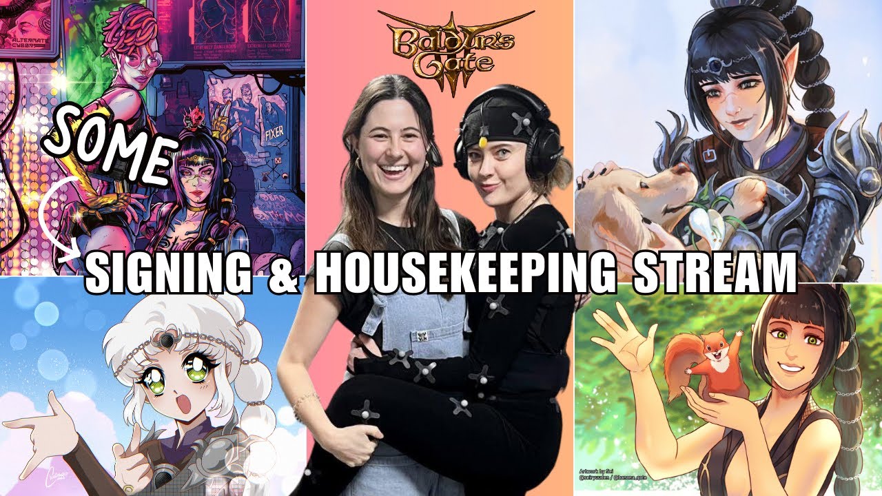 WE'RE BACK!!! Jen and Aliona housekeeping and streamily signing!