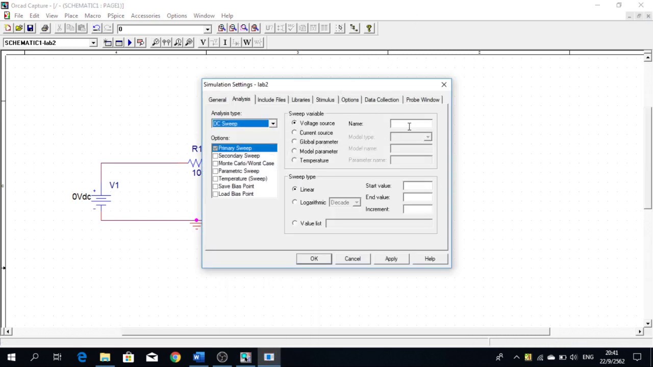 Orcad-Capture Diode Characteristics