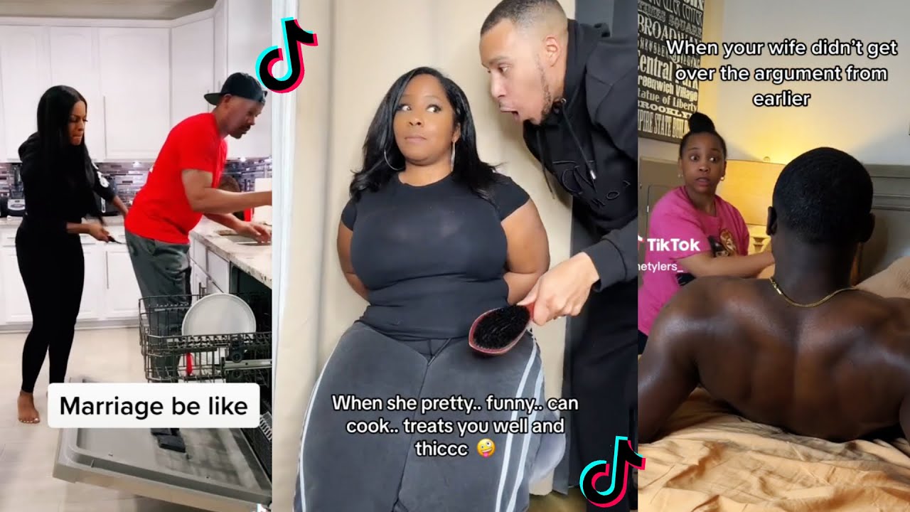 Black wives and their husbands 🥰😂 Funny TikToks