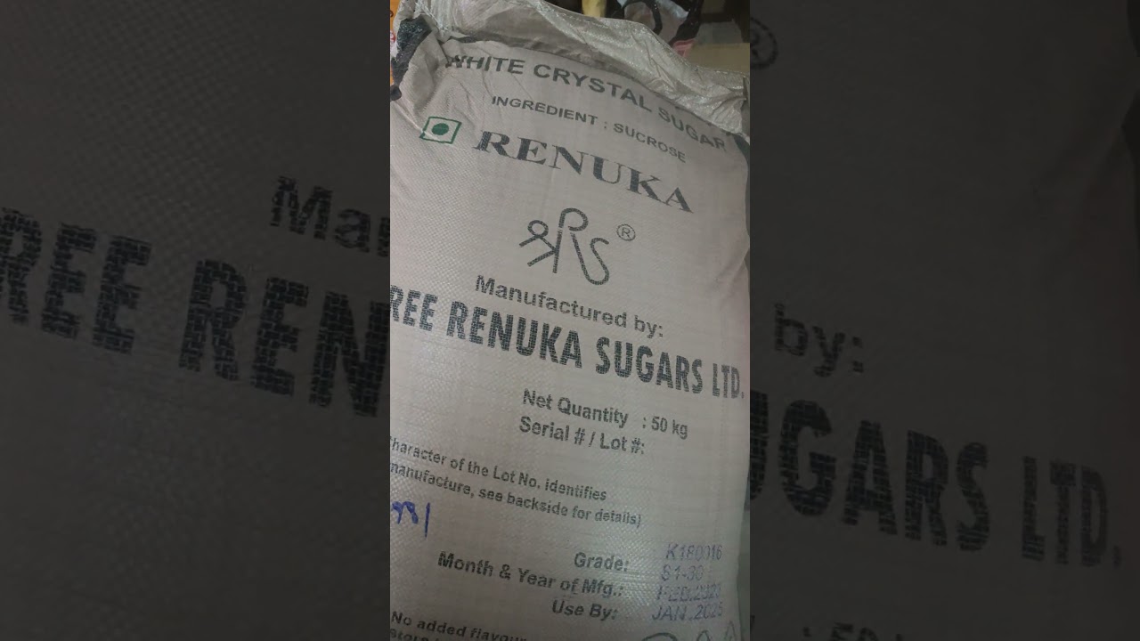 Sugar Wholesale Price 39 Rupay Shri Renuka Sugar Grade S-1 30 #renukasugar