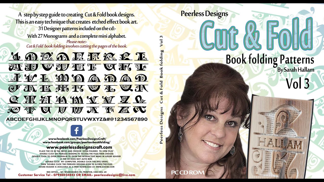 Cut & Fold Monogram Bookfolding Instructions