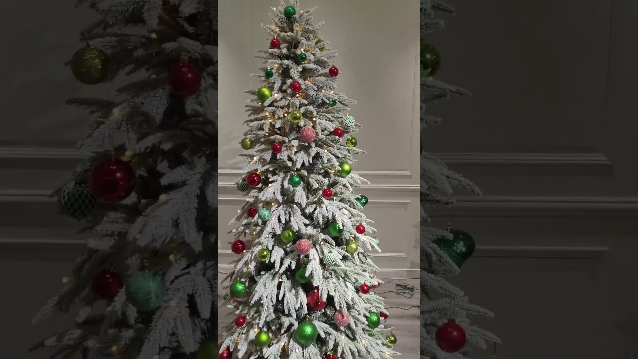 Slim Christmas tree decorations ideas 2024~Decorate Christmas #christmas  #xmas  #christmastree