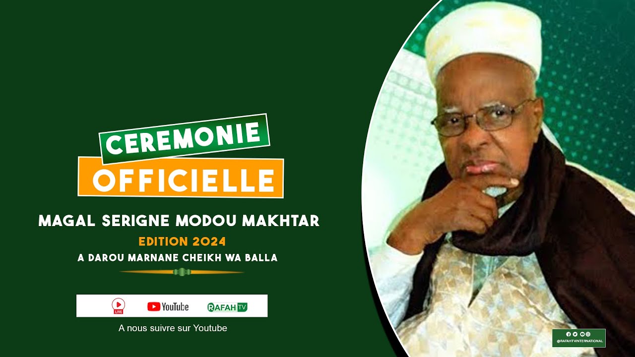 🔴 En Direct: Cérémonie Officiel Magal S Modou Makhtar Mbacké Ibn Ch Modou Awa Balla à Darou manan
