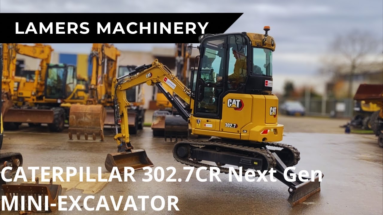 Caterpillar 302.7CR Next Gen Mini-Excavator for sale @ lamersmachinery.com
