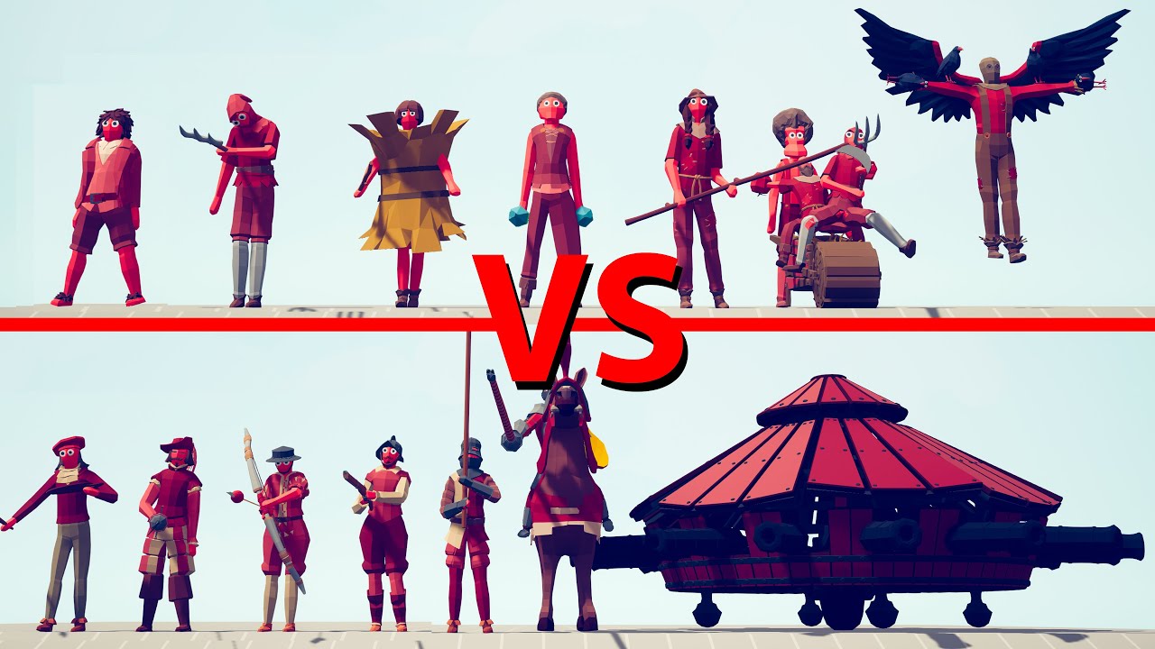 FARMER Team vs RENAISSANCE Team - Totally Accurate Battle Simulator TABS