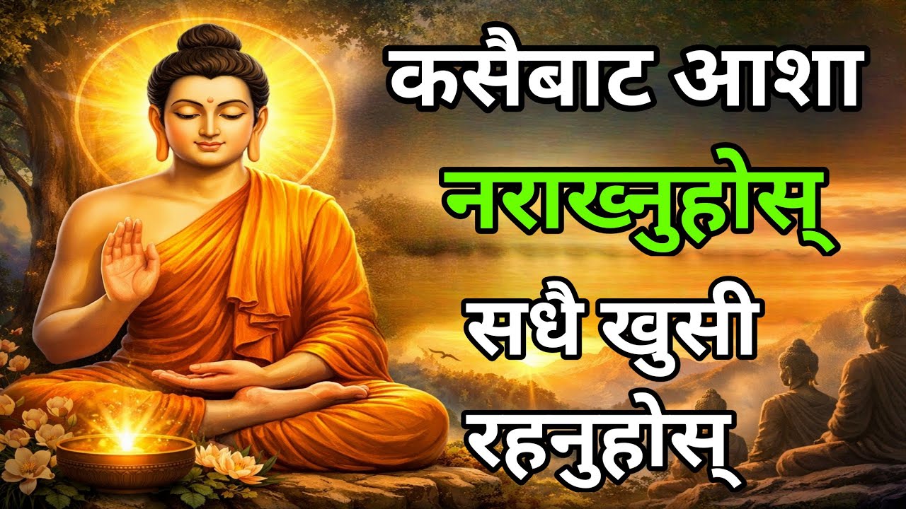 सधै खुसी रहनुहोस्, कसैबाट आशा नराख्नुहोस्  जीवन सफल बनाउने बुद्धका अमूल्य वचन