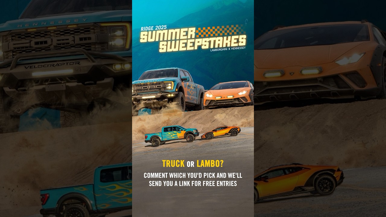 Our biggest Sweepstakes: the world's first off-road supercar or the ultimate performance truck.