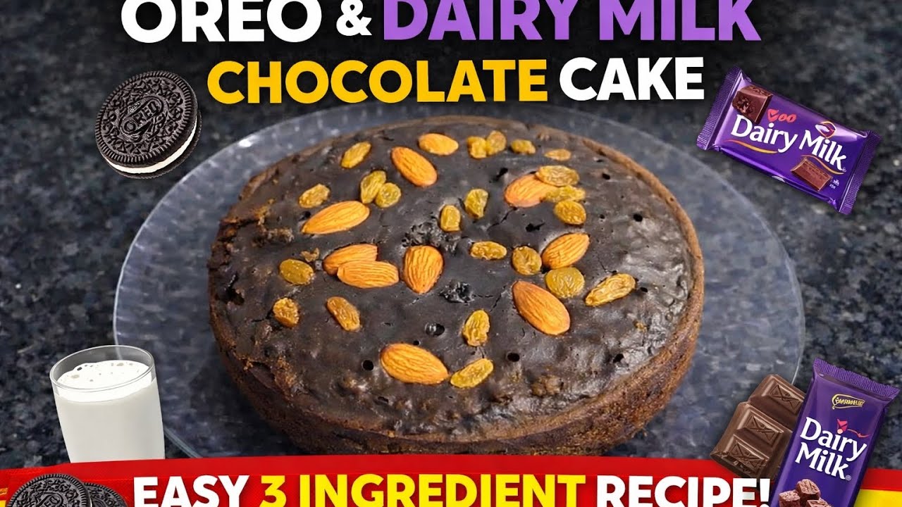 Easy Chocolate Cake Recipe | Oreo Biscuit Cake in Cooker
