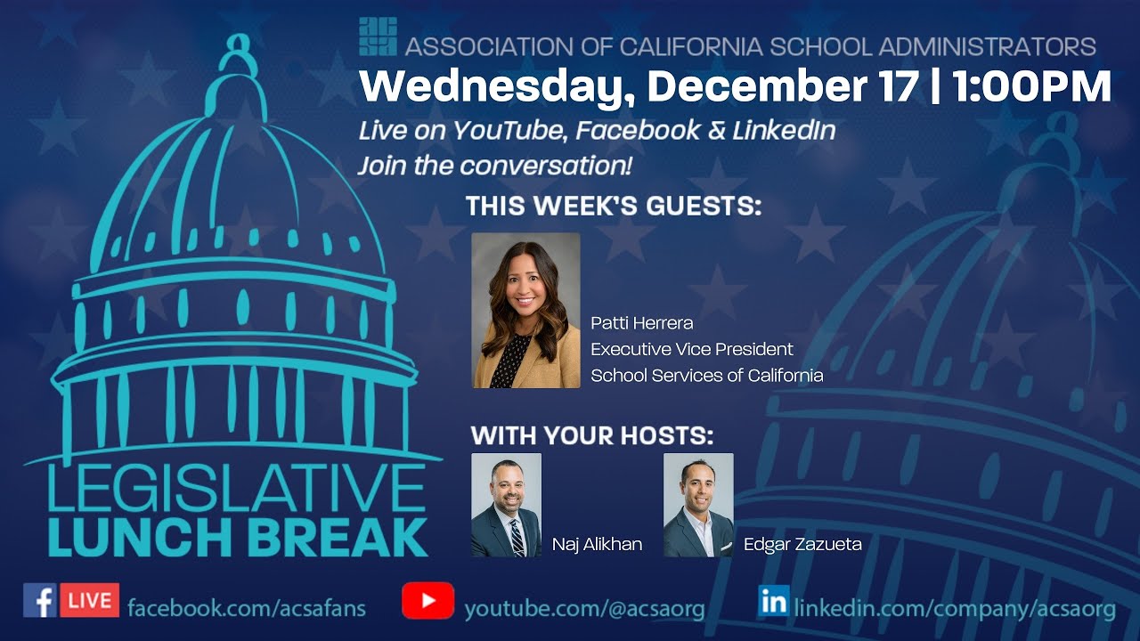 ACSA Legislative Lunch Break: California’s 2026 State Budget Outlook