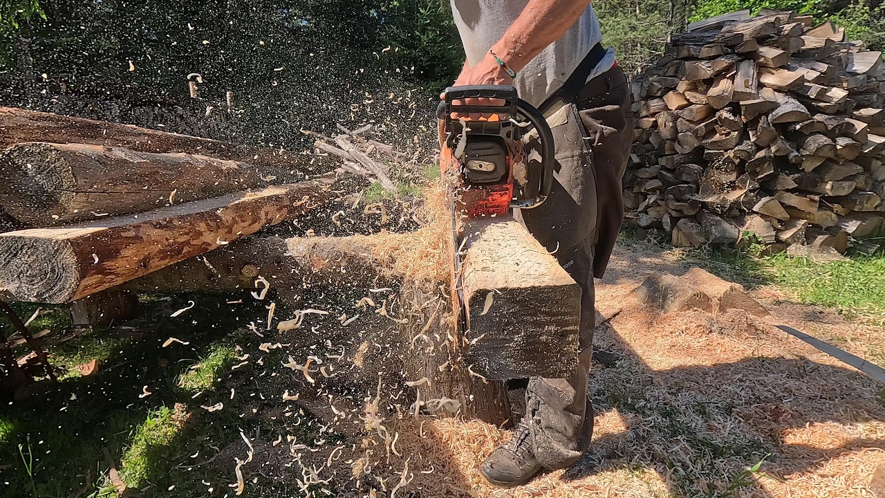 Faire du bois carré avec des billots a l'œil