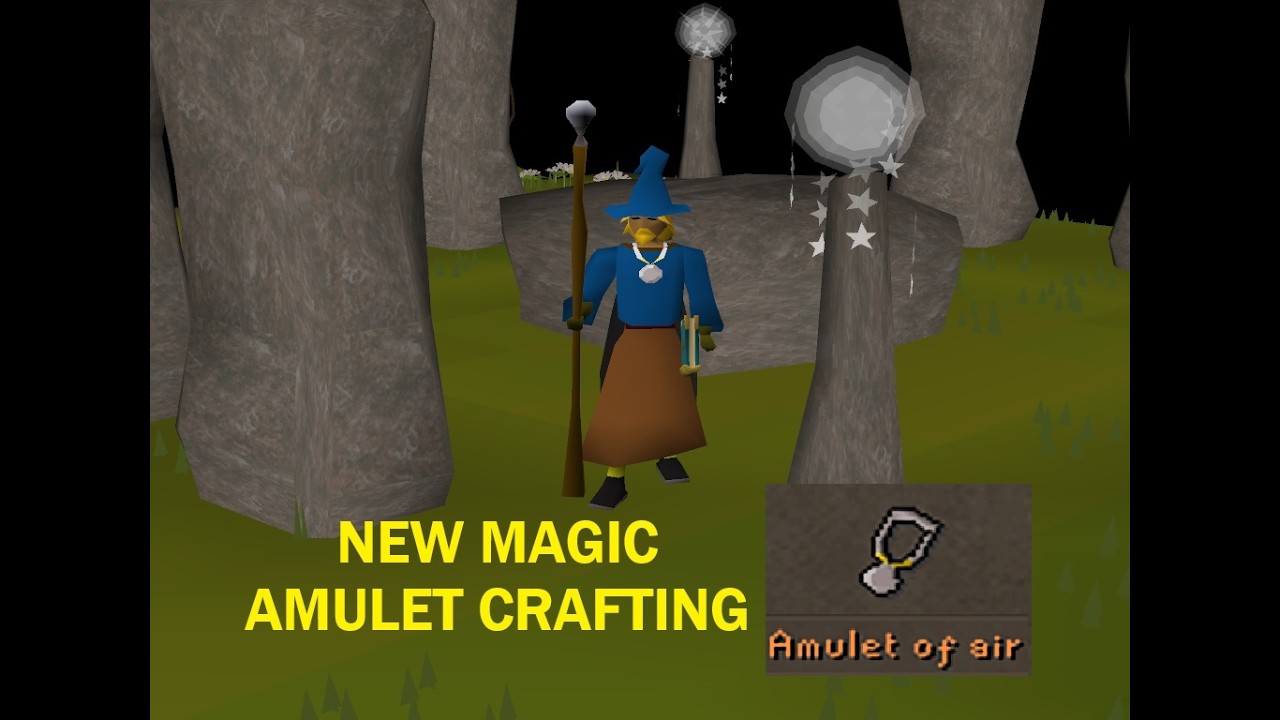 NEW ELEMENTAL MAGIC AMULET CRAFTING - Old School Runescape (Summer Sweep Up)