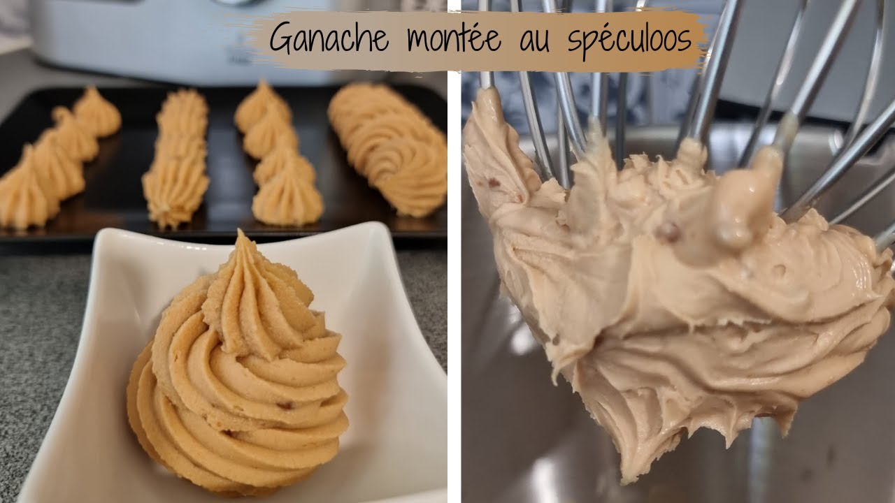 Ganache montée au spéculoos facile et délicieuse