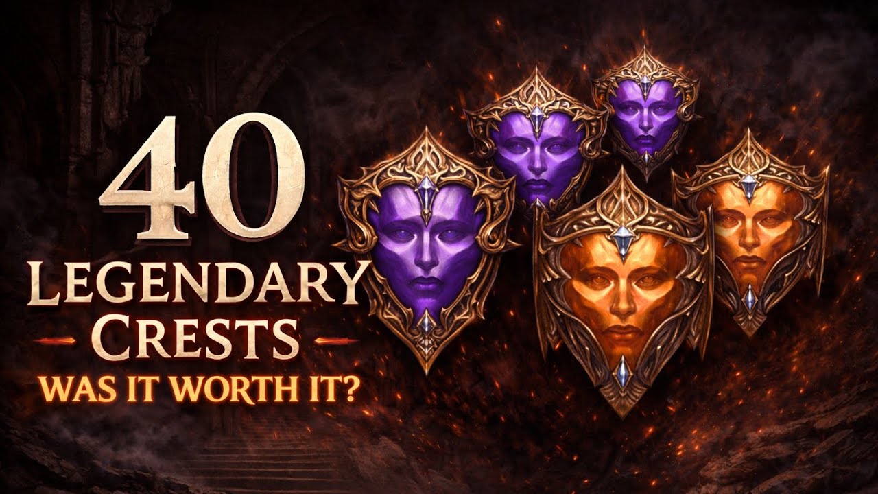 I RAN 40 LEGENDARY CRESTS. WHAT DROPPED? | Diablo Immortal | Elder Rifts | Legendary Crests
