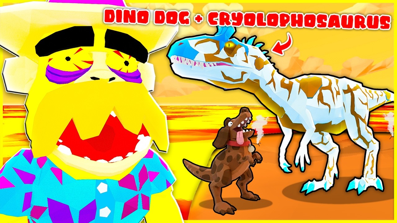 Всё в новом обновлении DINO DOG + CRYOLOPHOSAURUS!