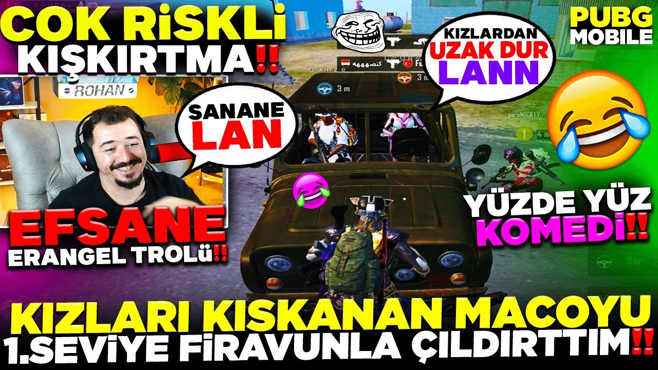 KIZLARI KISKANAN MAÇO ADAMI 1 SEVİYE FİRAVUNLA ÇILDIRTTIM 😂 - PUBG MOBİLE TROLL