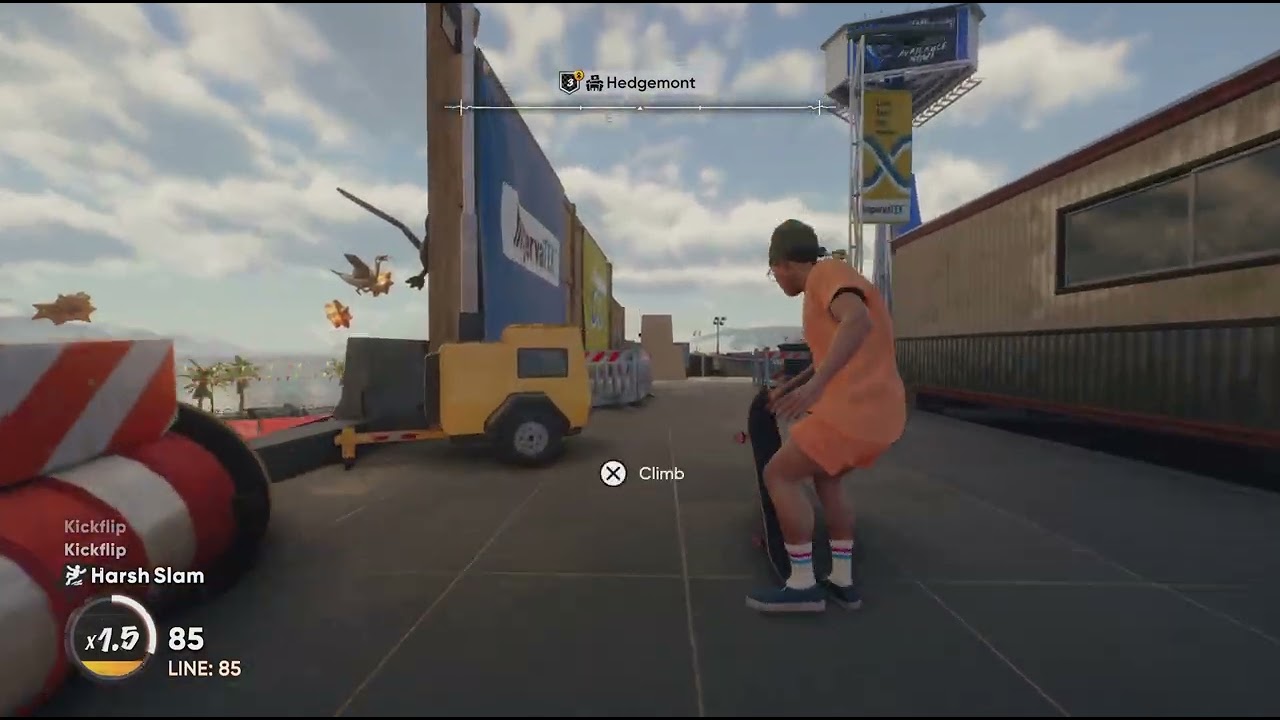 Doing silly things in skate