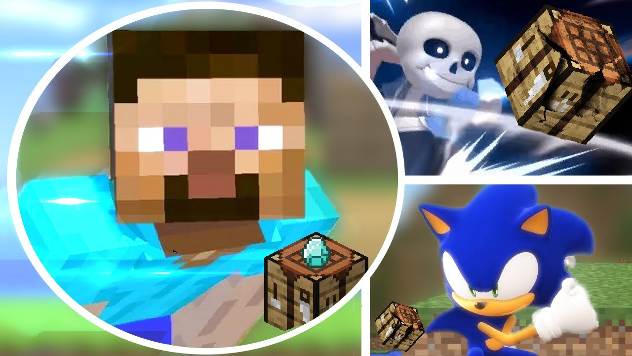 Who Can Break Minecraft Steve's Crafting Table in Super Smash Bros Ultimate? (My Skits)