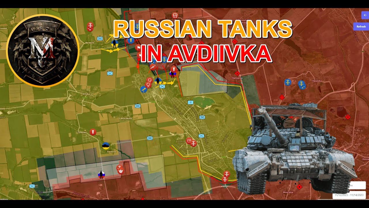 The Fall | Russian Tanks In Avdiivka | Bakhmut Northern Flank Collapse. Military Summary 2023.11.14
