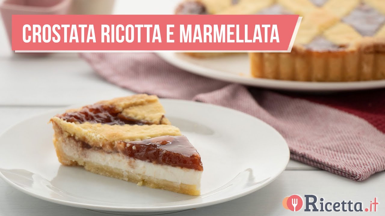 Crostata ricotta e marmellata - Ricetta.it