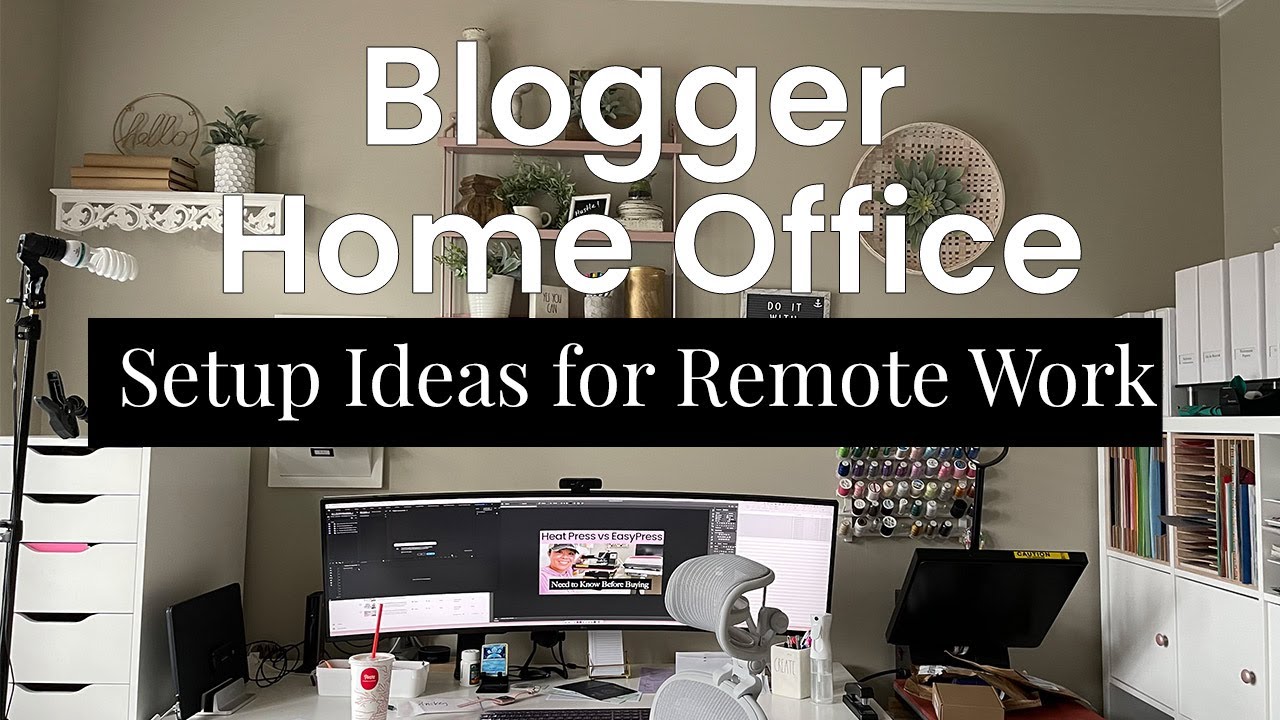Blogger Home Office Tour and Setup